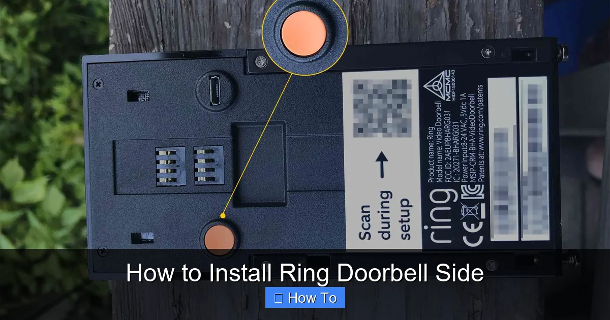 How to Install Ring Doorbell Side