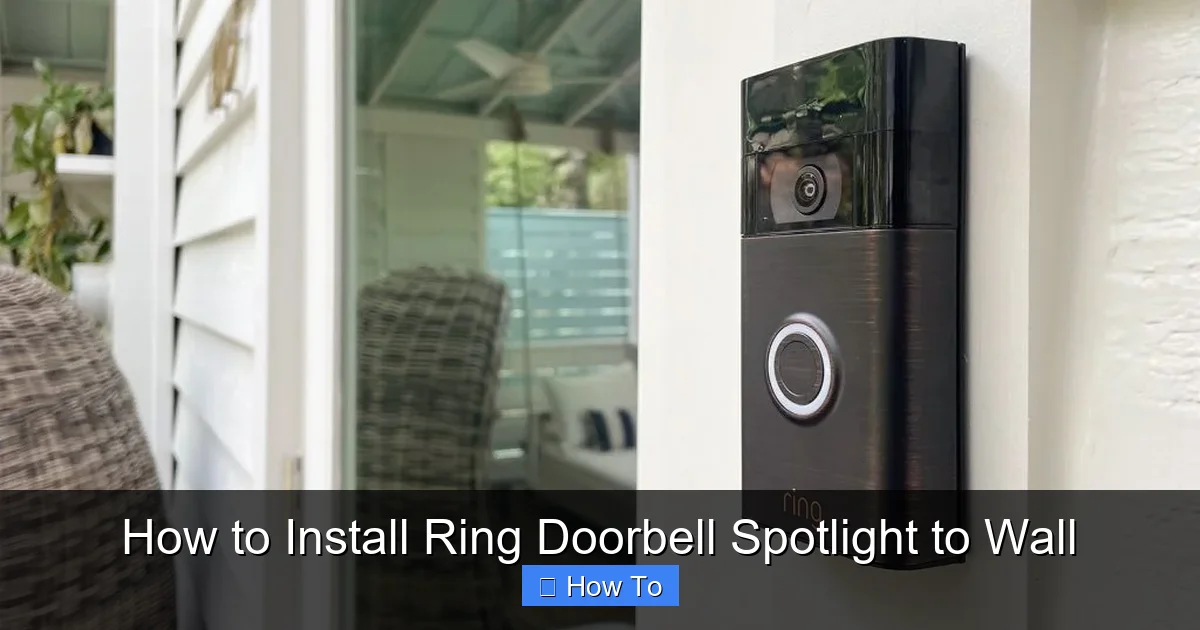 How to Install Ring Doorbell Spotlight to Wall