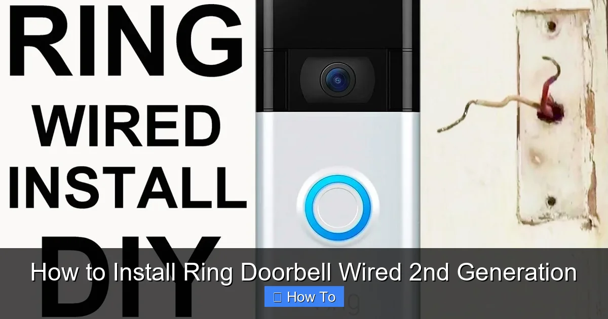 How to Install Ring Doorbell Wired 2nd Generation