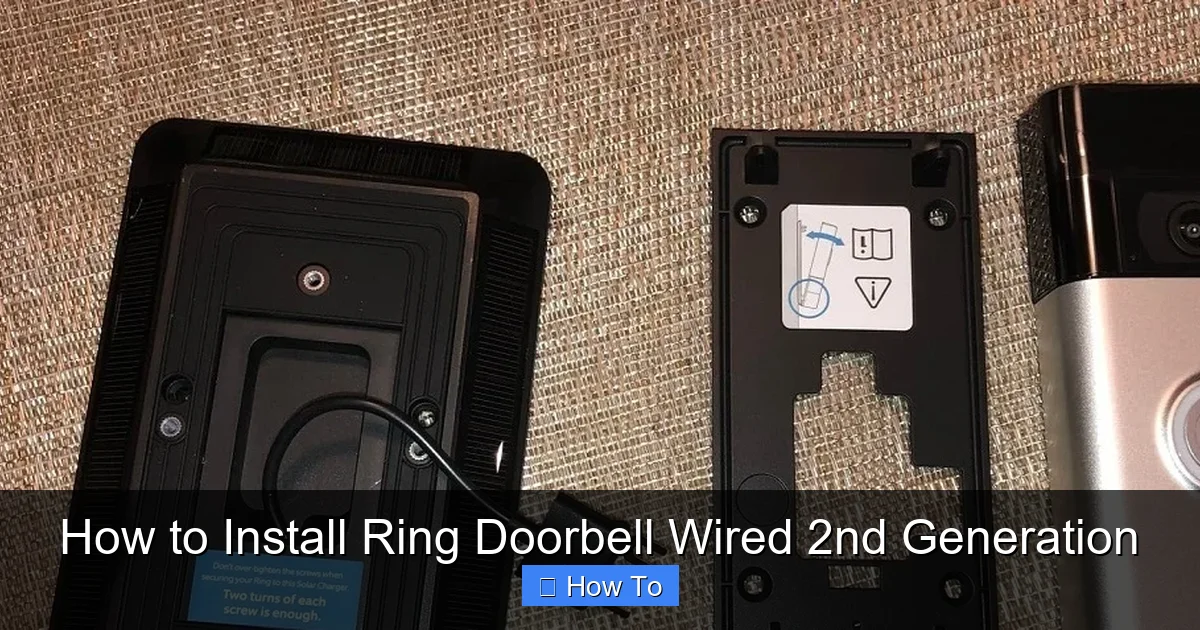 How to Install Ring Doorbell Wired 2nd Generation