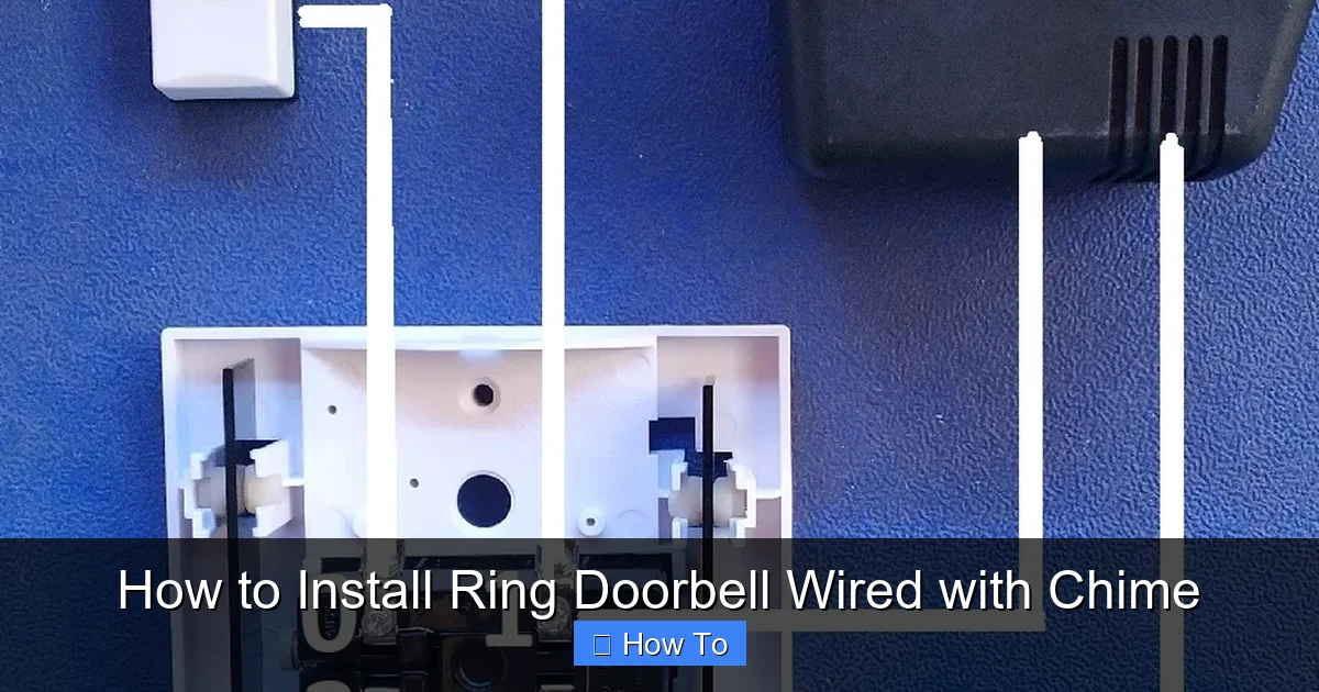 How to Install Ring Doorbell Wired with Chime