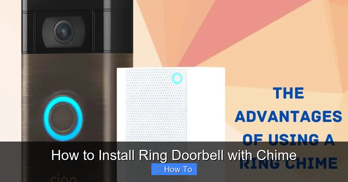 How to Install Ring Doorbell with Chime