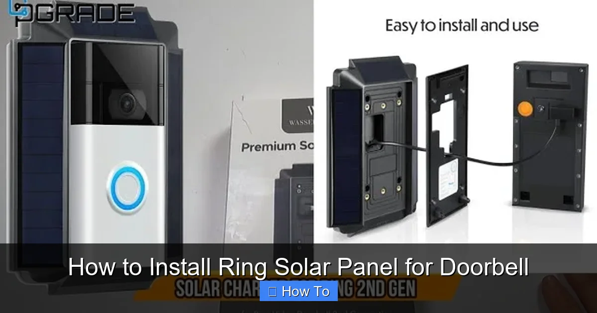 How to Install Ring Solar Panel for Doorbell