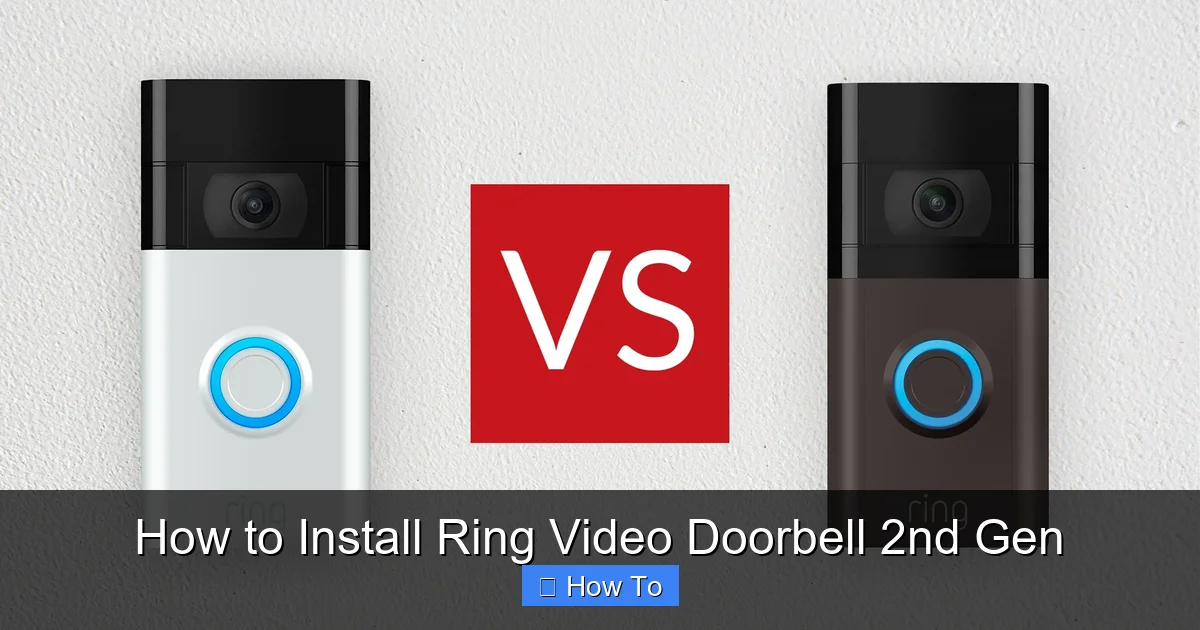 How to Install Ring Video Doorbell 2nd Gen