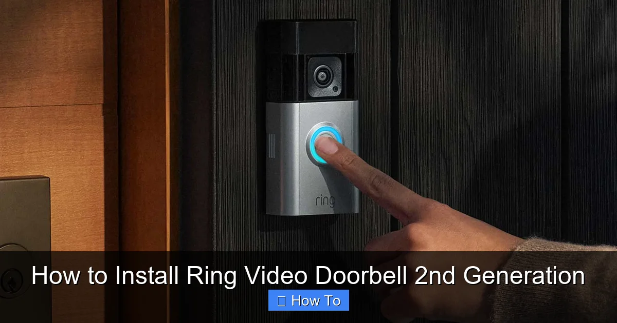 How to Install Ring Video Doorbell 2nd Generation
