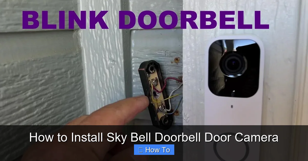 How to Install Sky Bell Doorbell Door Camera