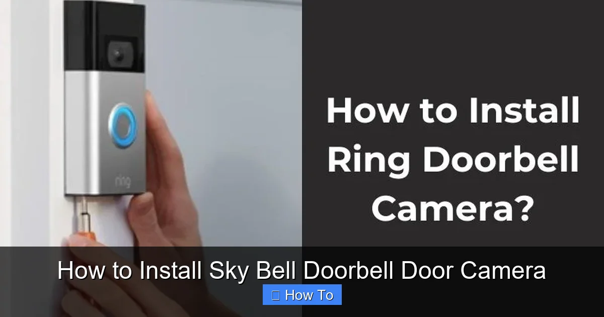 How to Install Sky Bell Doorbell Door Camera