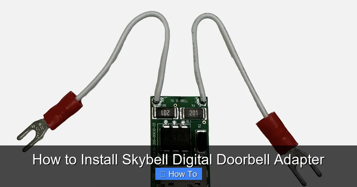 How to Install Skybell Digital Doorbell Adapter