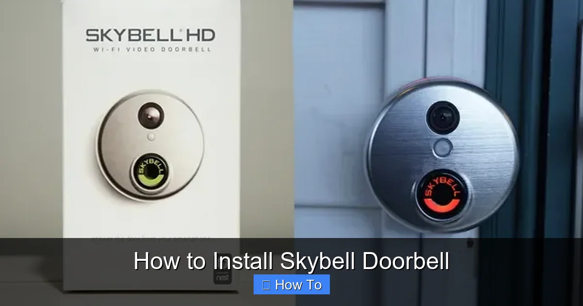 How to Install Skybell Doorbell