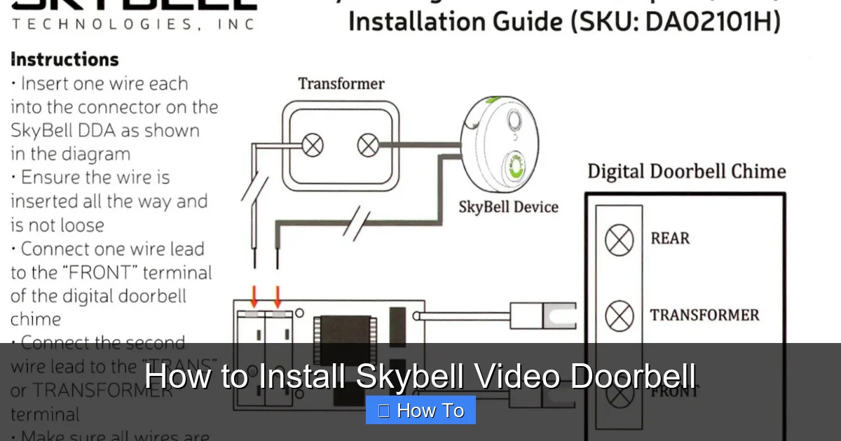 How to Install Skybell Video Doorbell