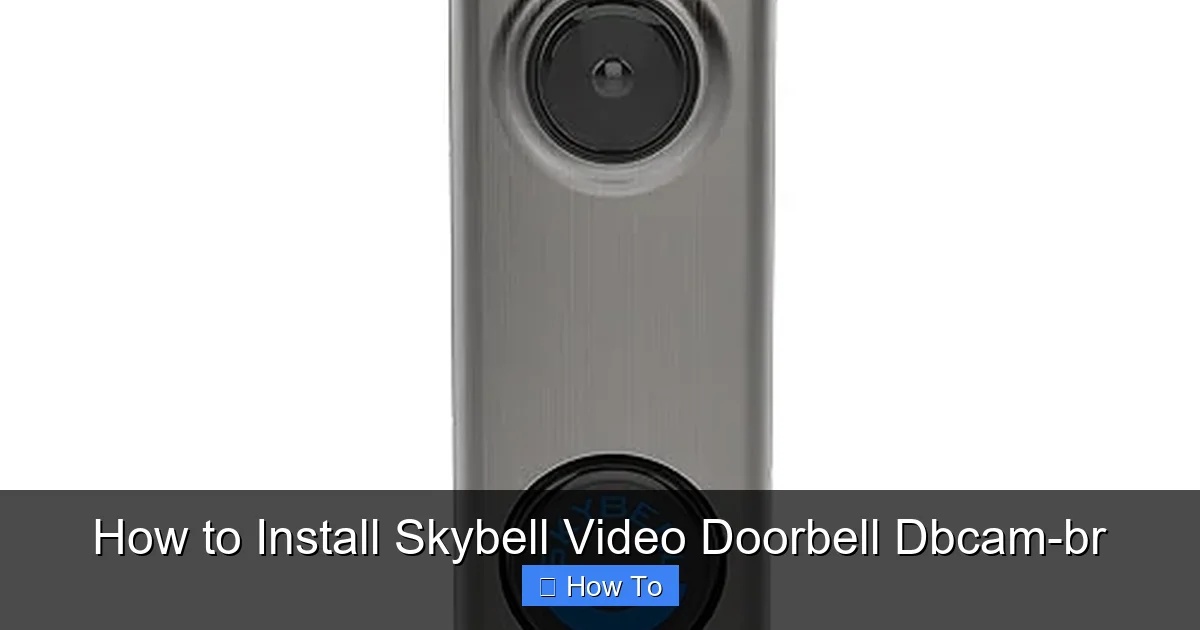 How to Install Skybell Video Doorbell Dbcam-br