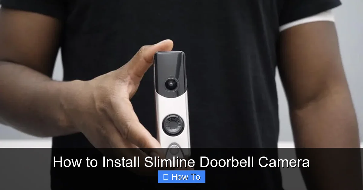 How to Install Slimline Doorbell Camera