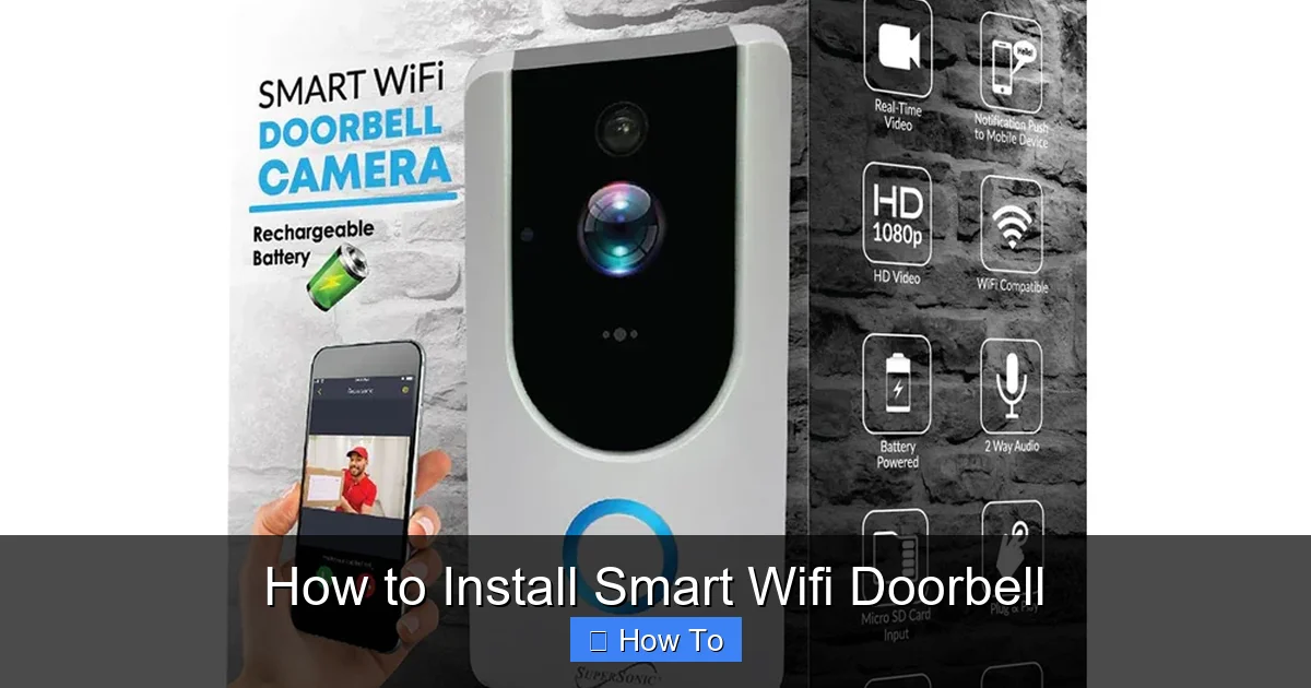 How to Install Smart Wifi Doorbell