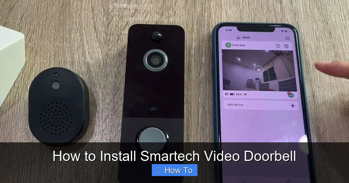 How to Install Smartech Video Doorbell