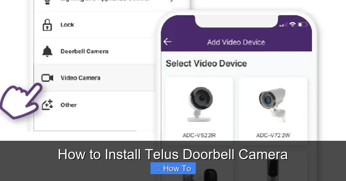 How to Install Telus Doorbell Camera