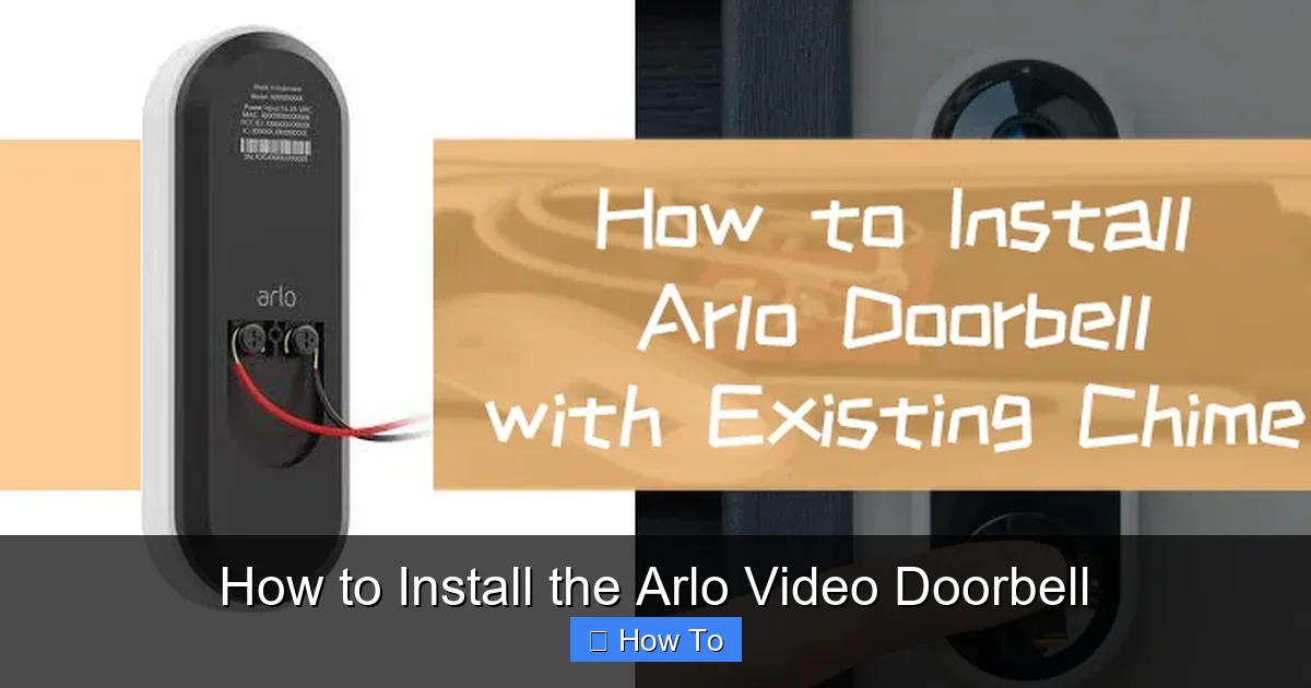 How to Install the Arlo Video Doorbell