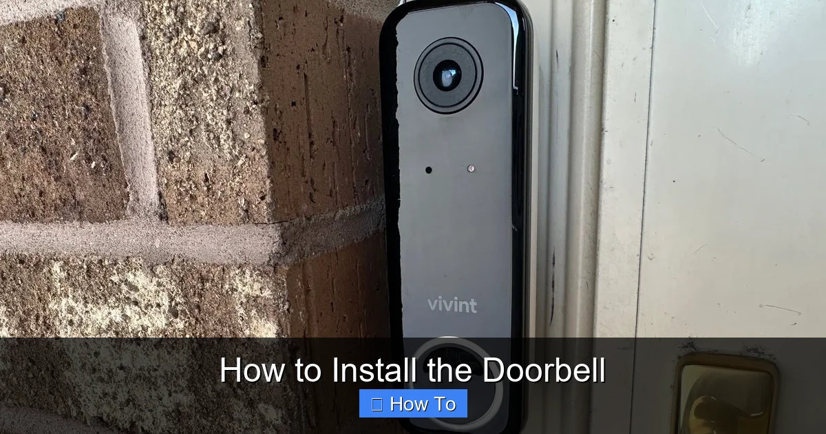 How to Install the Doorbell