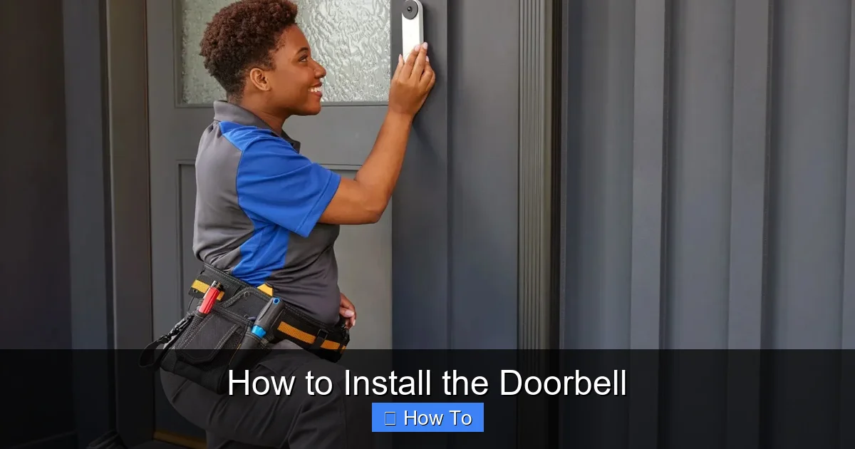 How to Install the Doorbell