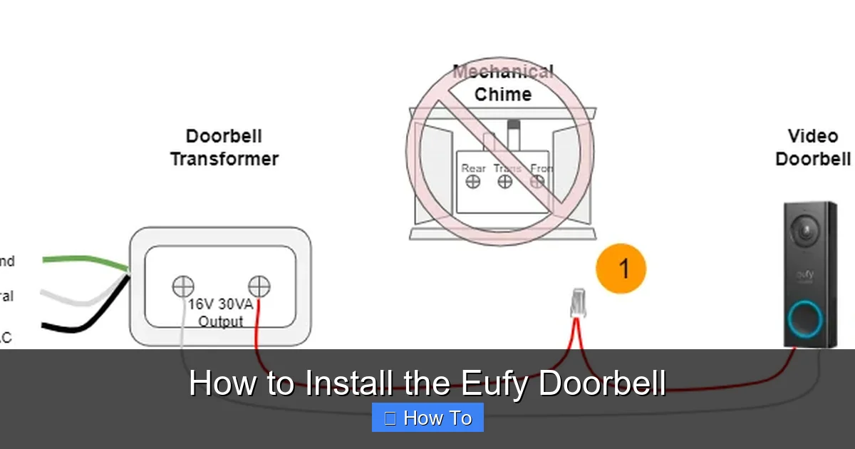 How to Install the Eufy Doorbell