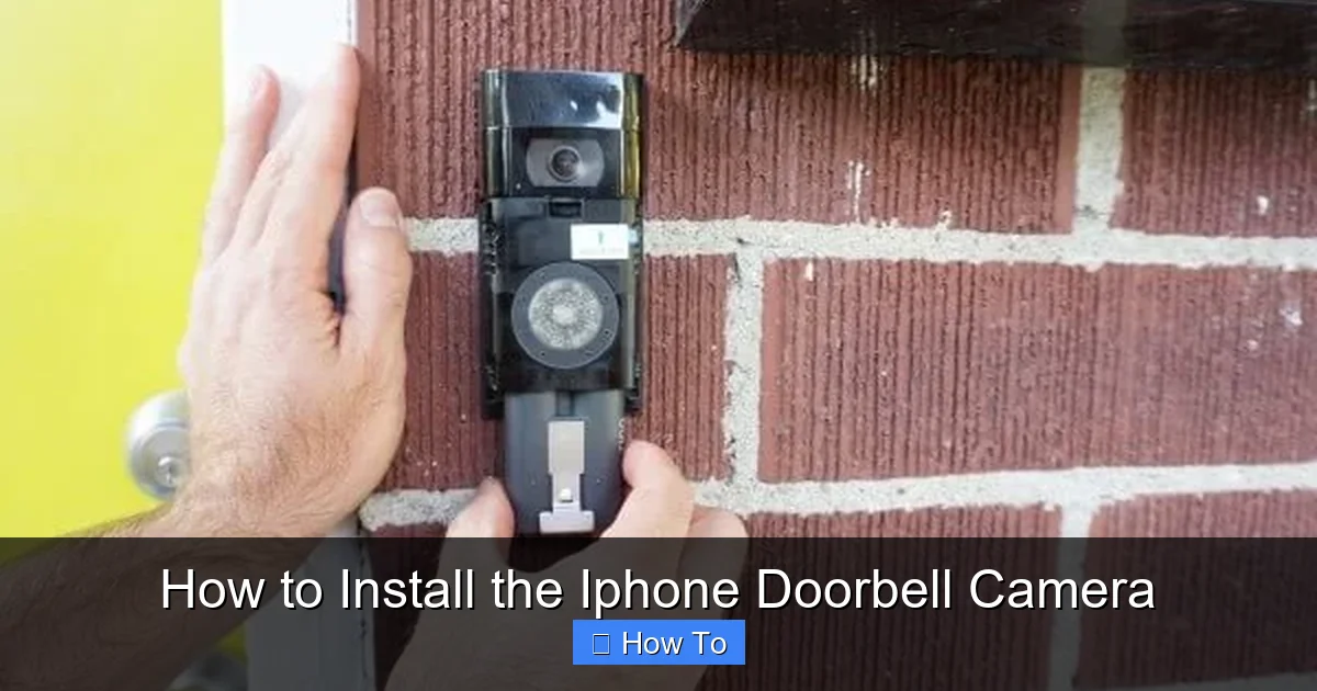 How to Install the Iphone Doorbell Camera