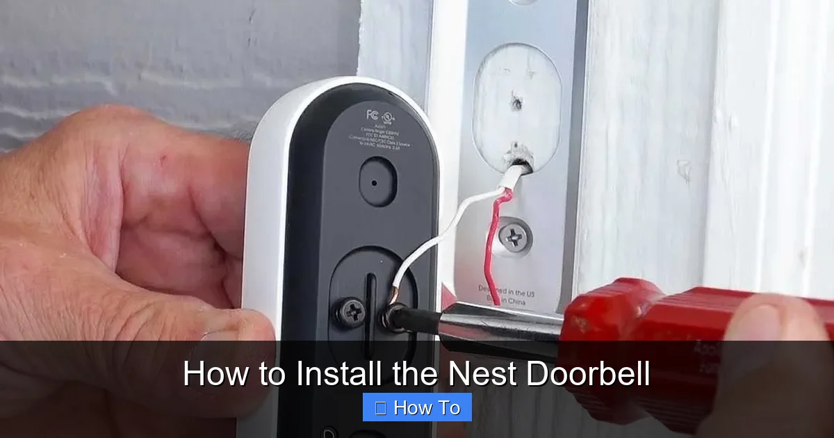 How to Install the Nest Doorbell