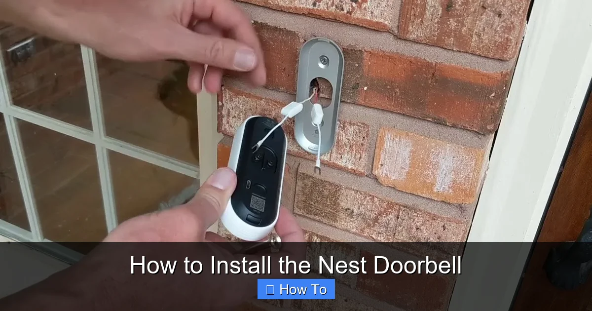 How to Install the Nest Doorbell