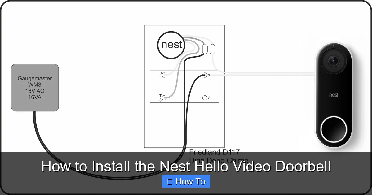 How to Install the Nest Hello Video Doorbell