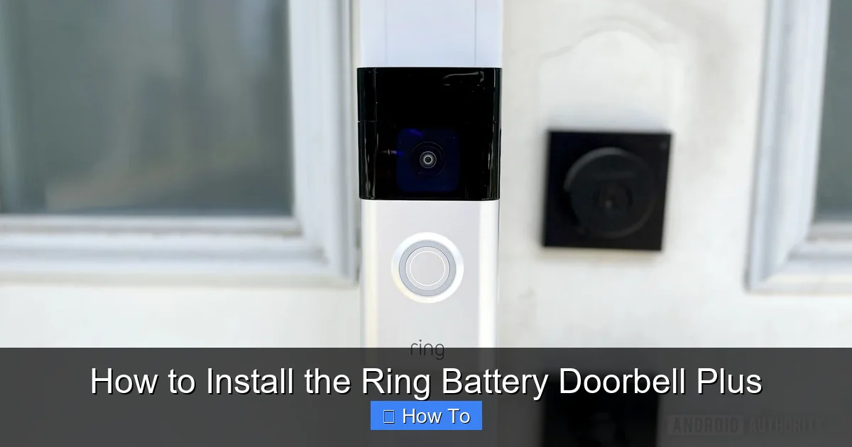 How to Install the Ring Battery Doorbell Plus