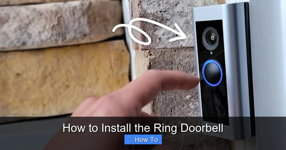 How to Install the Ring Doorbell