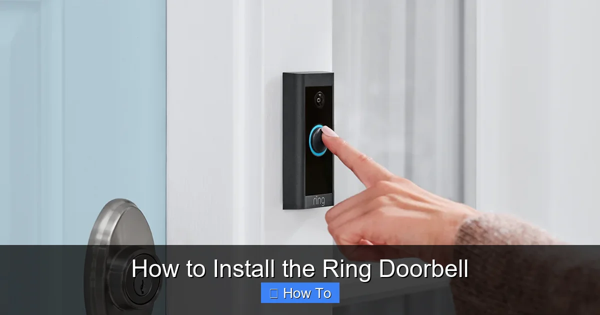 How to Install the Ring Doorbell