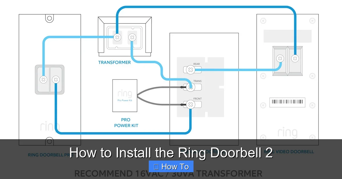 How to Install the Ring Doorbell 2