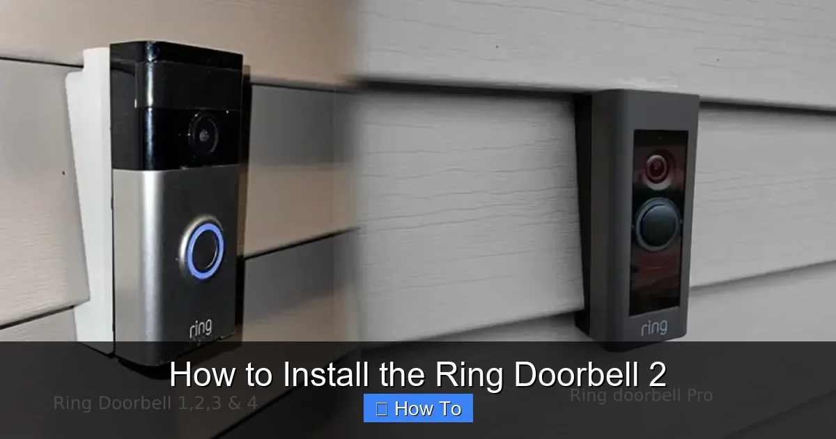 How to Install the Ring Doorbell 2