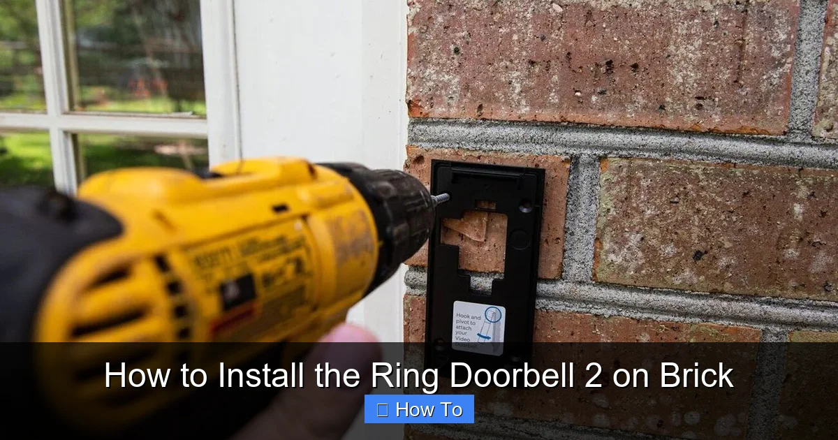 How to Install the Ring Doorbell 2 on Brick