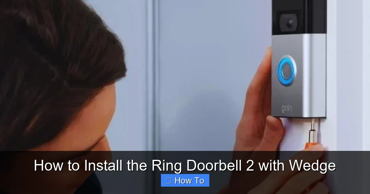 How to Install the Ring Doorbell 2 with Wedge
