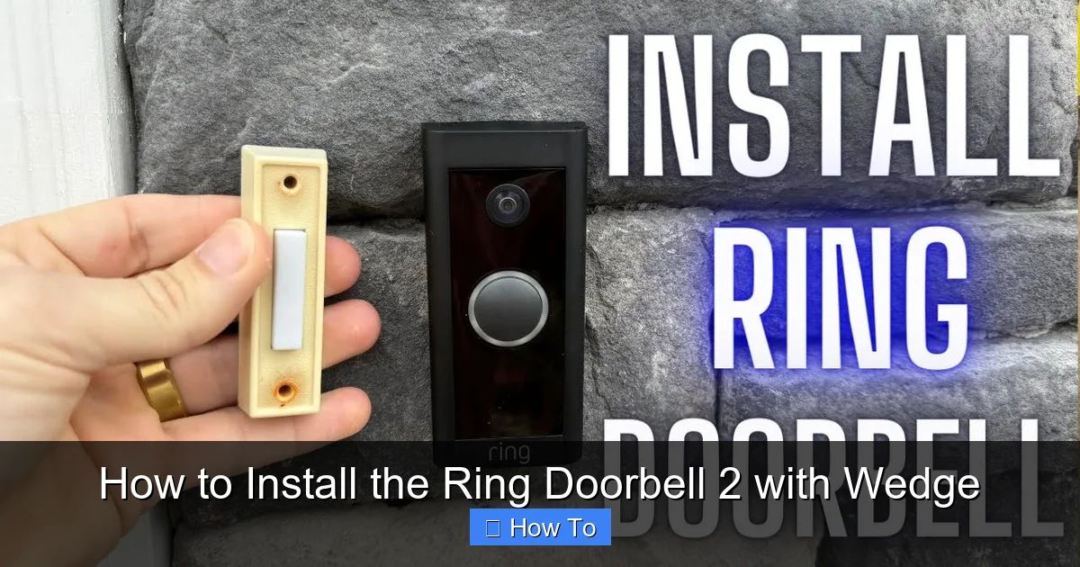 How to Install the Ring Doorbell 2 with Wedge