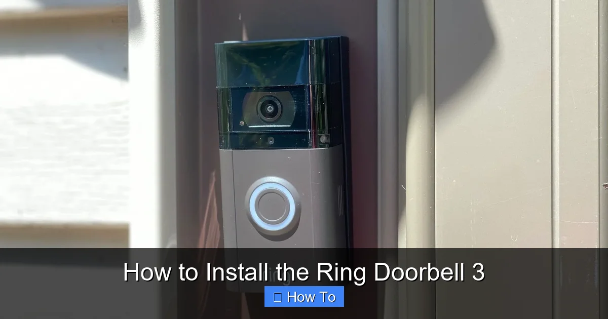 How to Install the Ring Doorbell 3