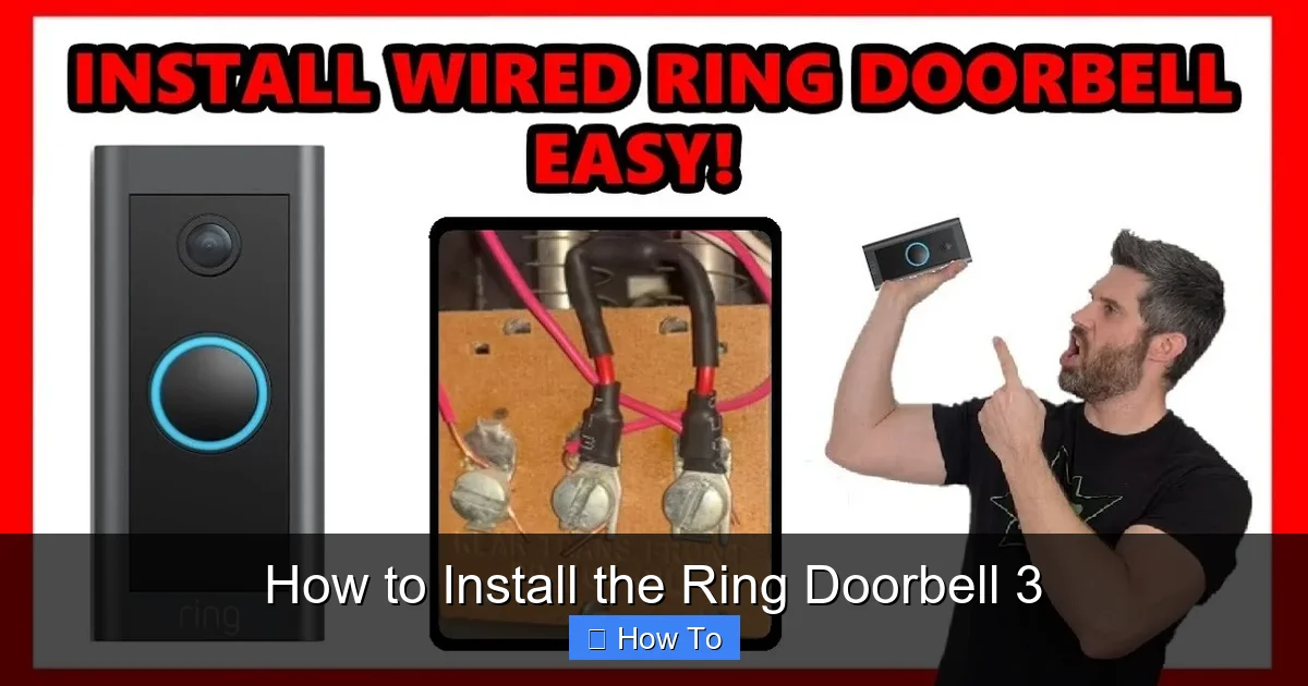 How to Install the Ring Doorbell 3