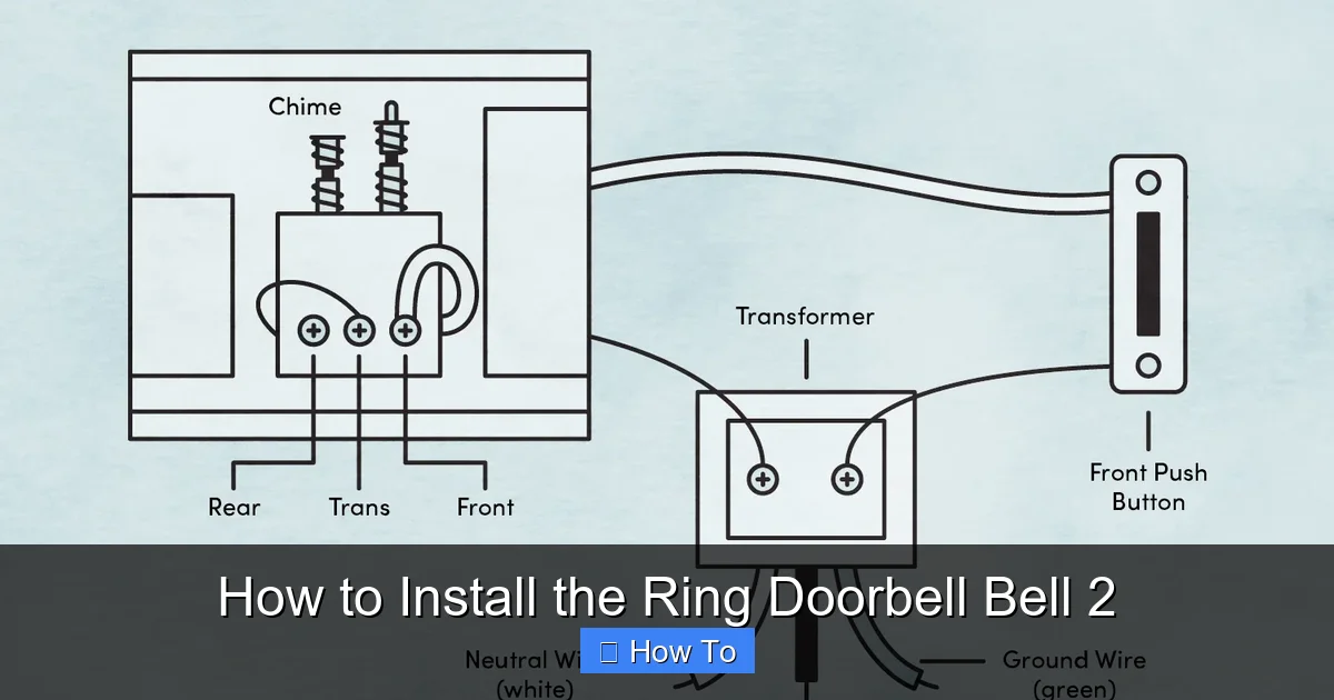 How to Install the Ring Doorbell Bell 2