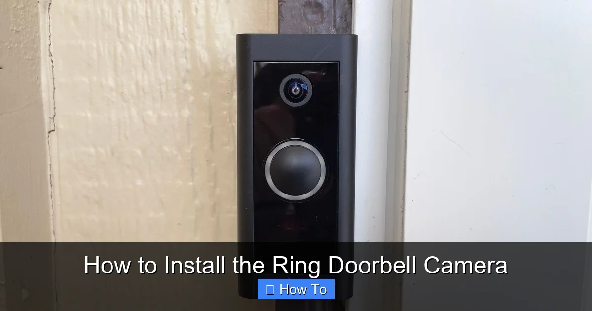 How to Install the Ring Doorbell Camera