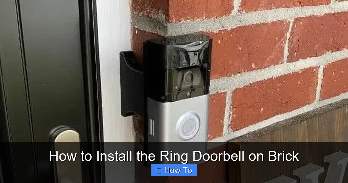 How to Install the Ring Doorbell on Brick
