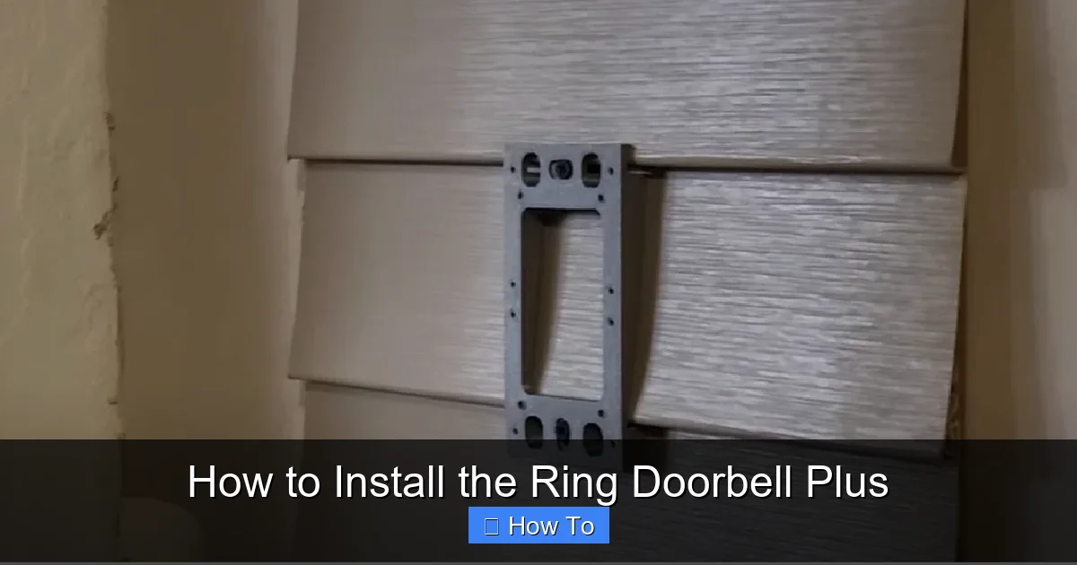 How to Install the Ring Doorbell Plus