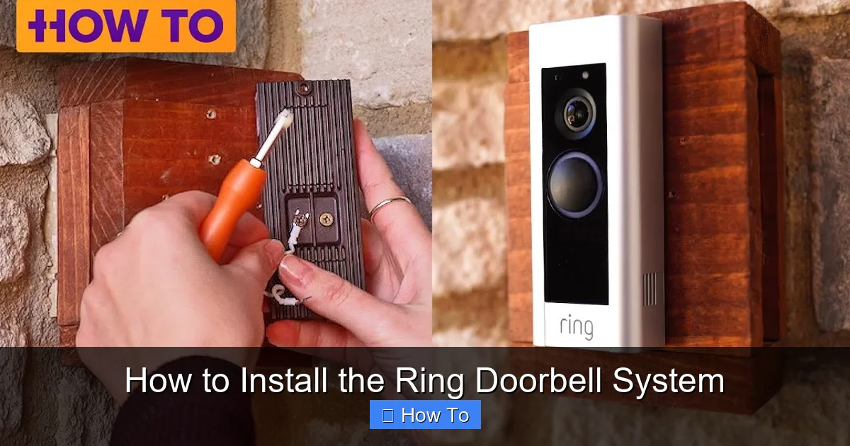 How to Install the Ring Doorbell System