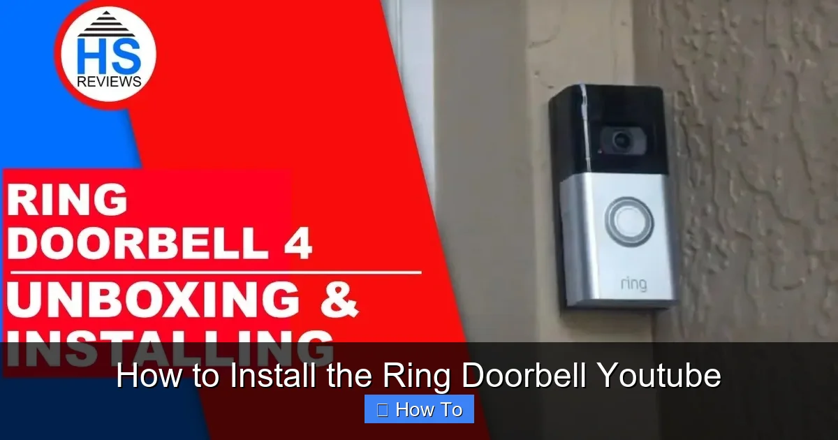 How to Install the Ring Doorbell Youtube