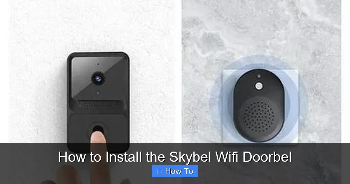 How to Install the Skybel Wifi Doorbel
