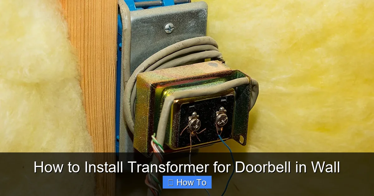 How to Install Transformer for Doorbell in Wall