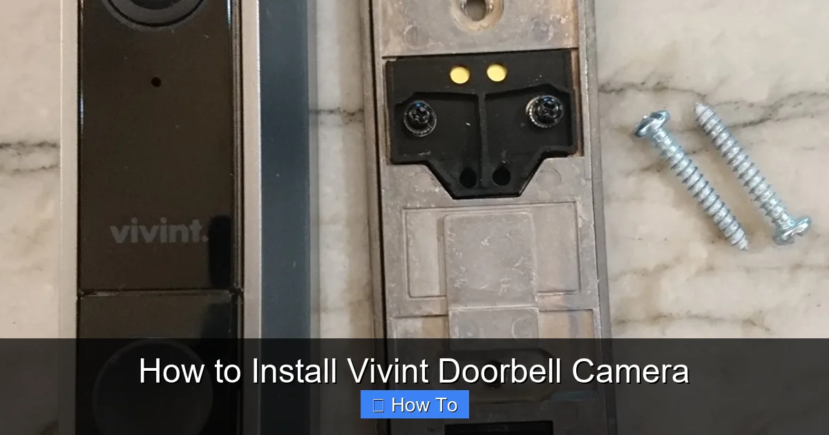 How to Install Vivint Doorbell Camera