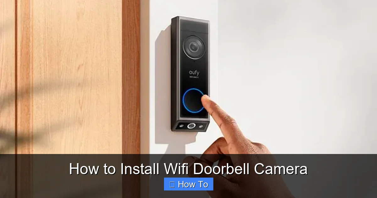 How to Install Wifi Doorbell Camera