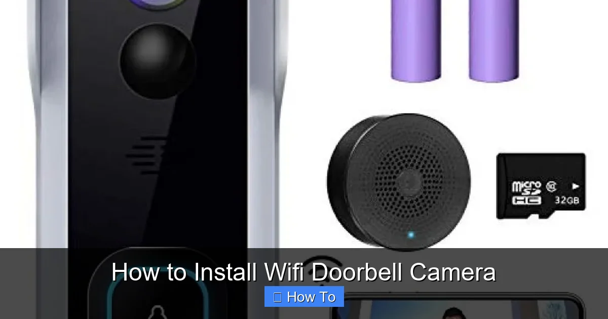 How to Install Wifi Doorbell Camera