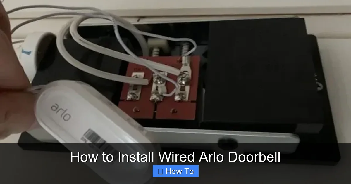 How to Install Wired Arlo Doorbell