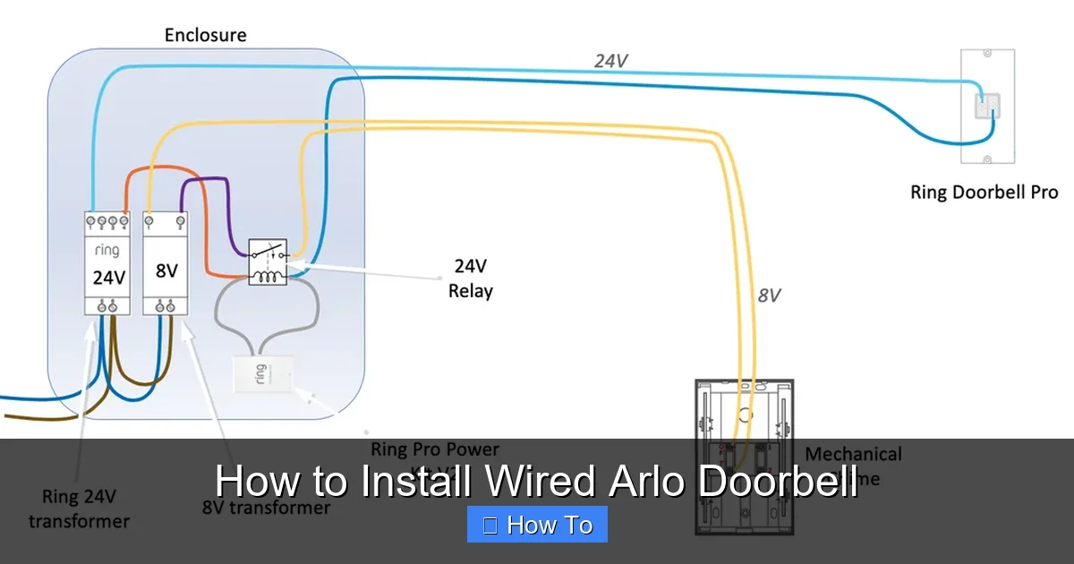 How to Install Wired Arlo Doorbell
